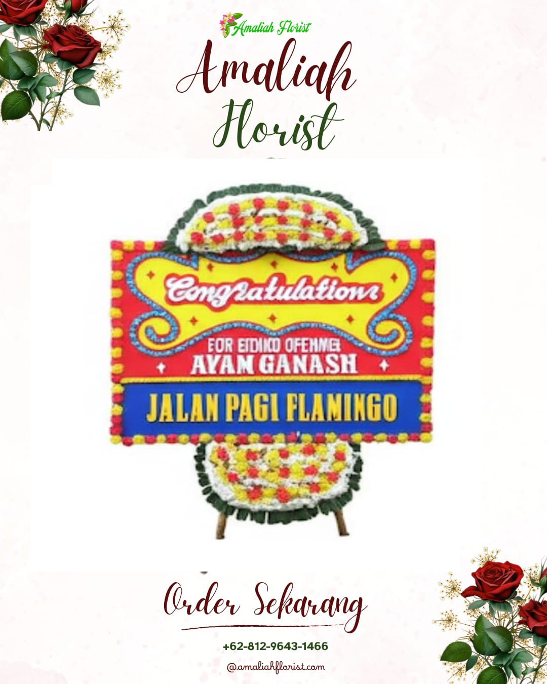 Sewa Papan Bunga Batu